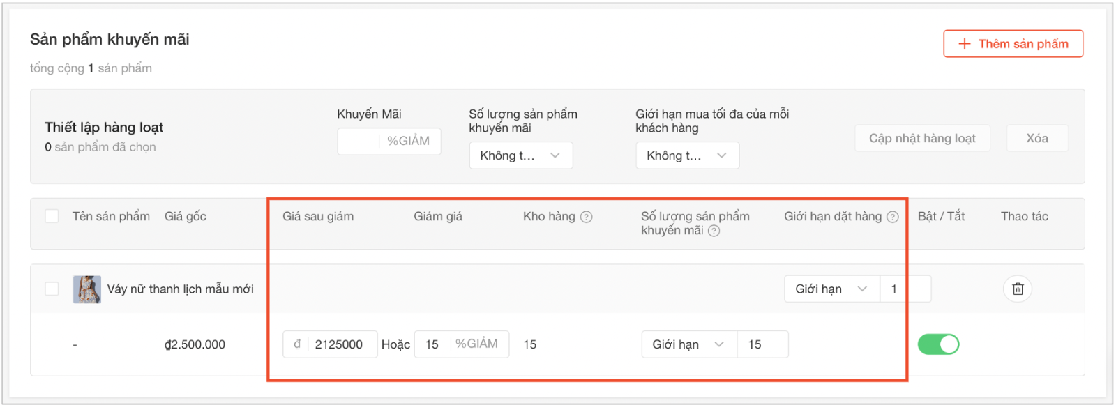 Cách giảm giá sản phẩm trên Shopee (ảnh 9)