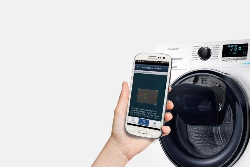 sử dụng tính năng Smart Care trên máy giặt Samsung
