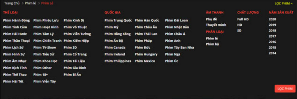 Những thông tin cơ bản về ứng dụng xem phim