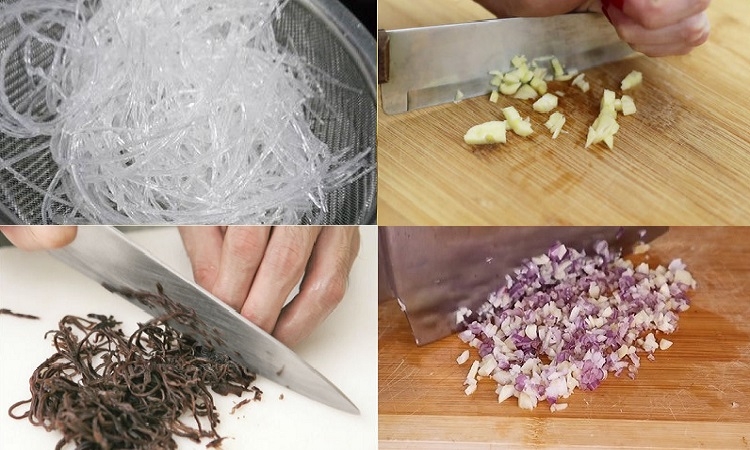 Sơ chế các nguyên liệu khác