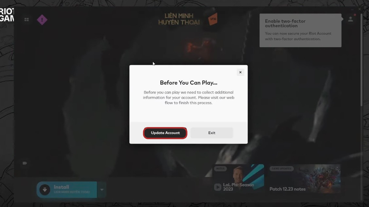 chuyển thay đổi thông tin tài khoản Garena sang trọng Riot - hình 10