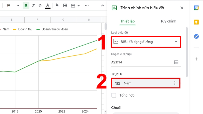 Hàm TREND (ảnh 6)