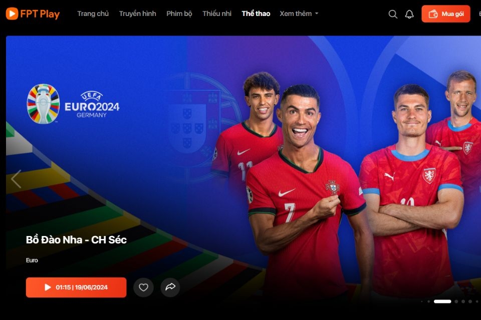 Xem Euro 2024 trên các ứng dụng khác