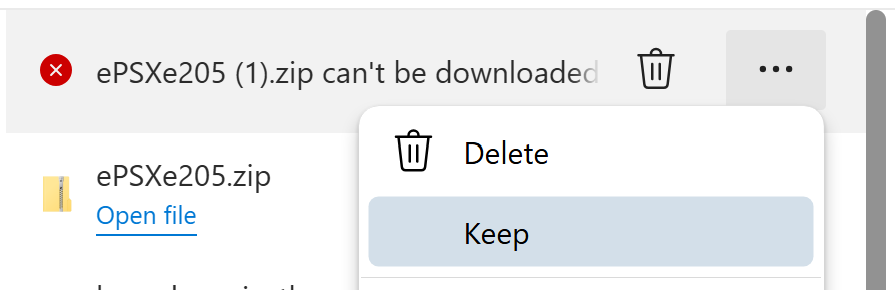 Giữ lại file cần thiết