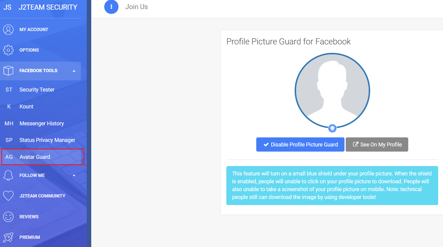 Hướng dẫn bảo vệ ảnh đại diện Facebook bằng Profile Picture Guard