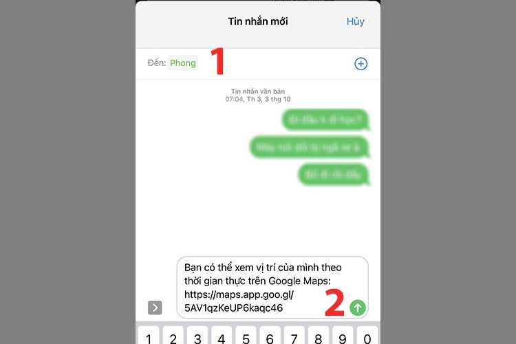 4 cách chia sẻ vị trí trên iPhone (hình 7)