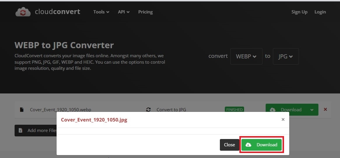 Cách chuyển WEBP sang JPG 5