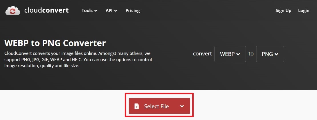 Cách chuyển WEBP sang PNG