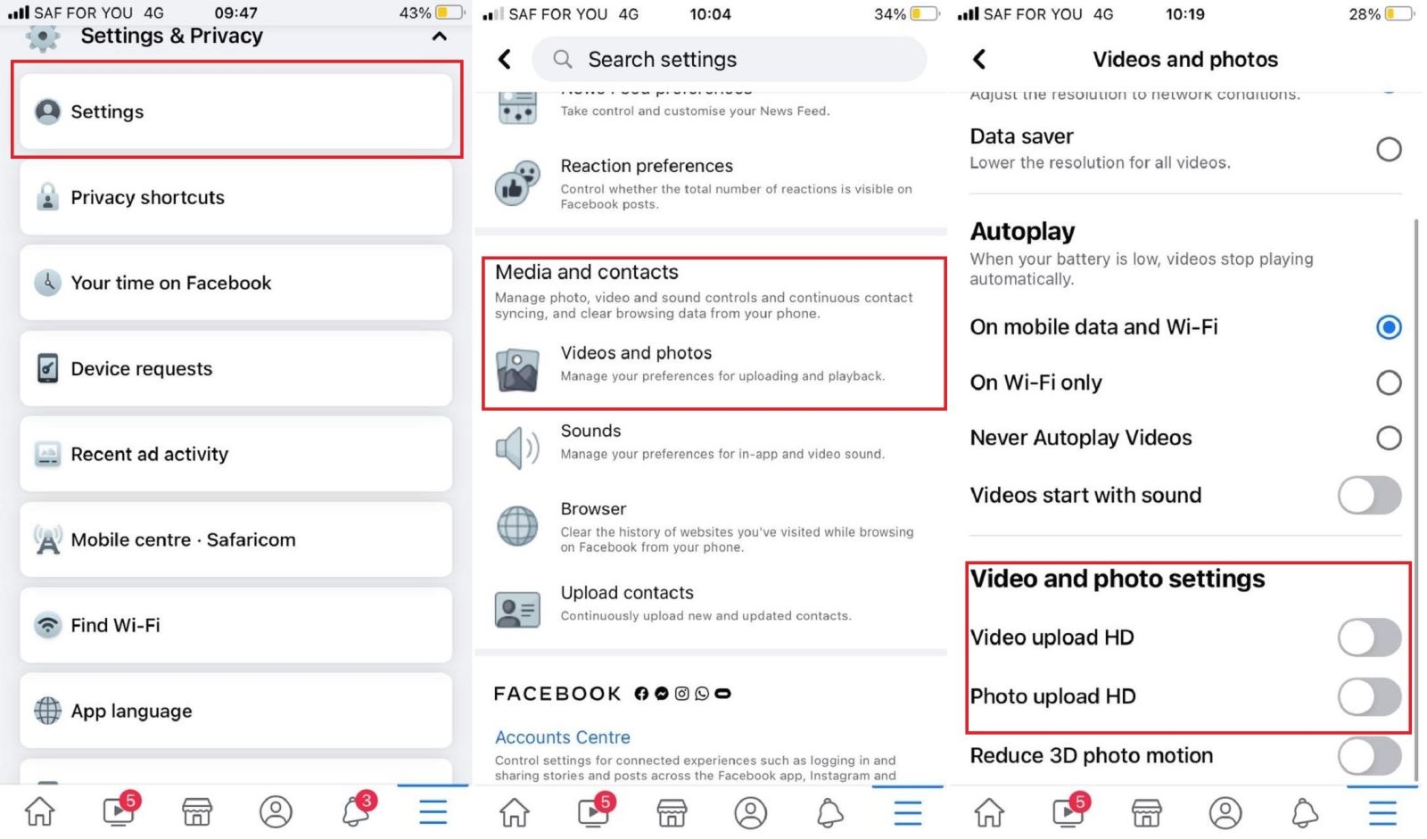 Đăng ảnh và video chất lượng cao lên Facebook trên iPhone