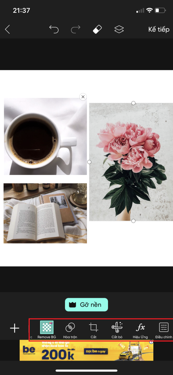 Hướng dẫn ghép ảnh đơn giản bằng PicsArt