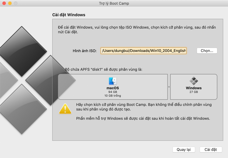 Cách cài đặt Windows 10 cho MacBook - ảnh 05