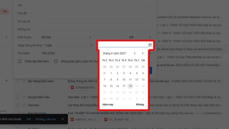 cách tìm lại email cũ 3