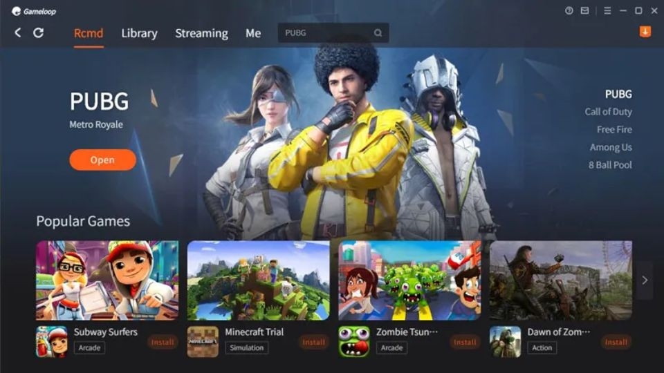 Trình giả lập trên PC GameLoop