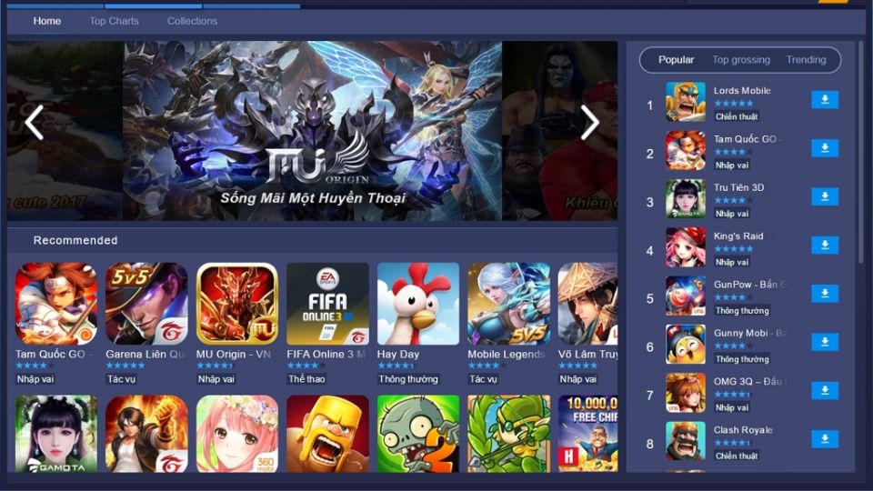 Phần mềm giả lập Android mang lại trải nghiệm thú vị khi chơi game