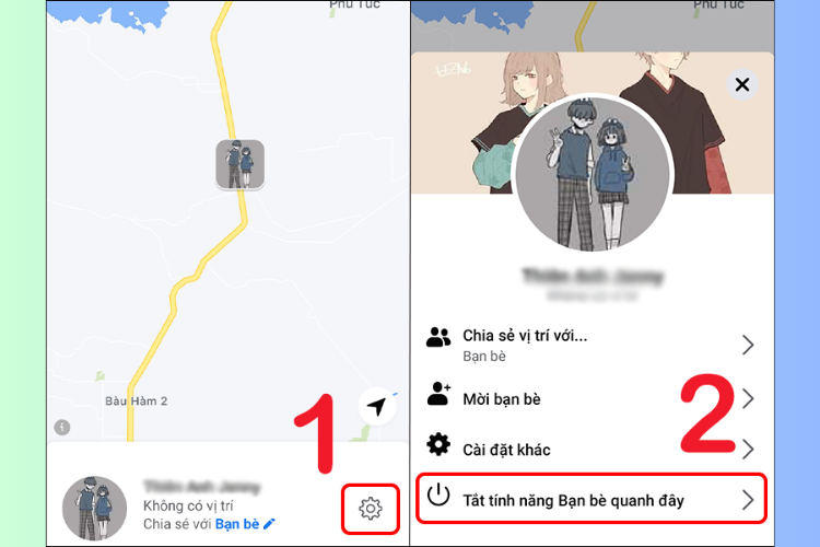 Cách tìm bạn quanh đây trên Facebook bằng điện thoại Android 9