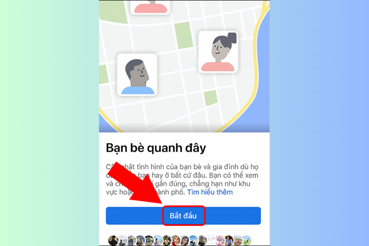 tìm bạn bè quanh đây trên Facebook bằng iPhone 4