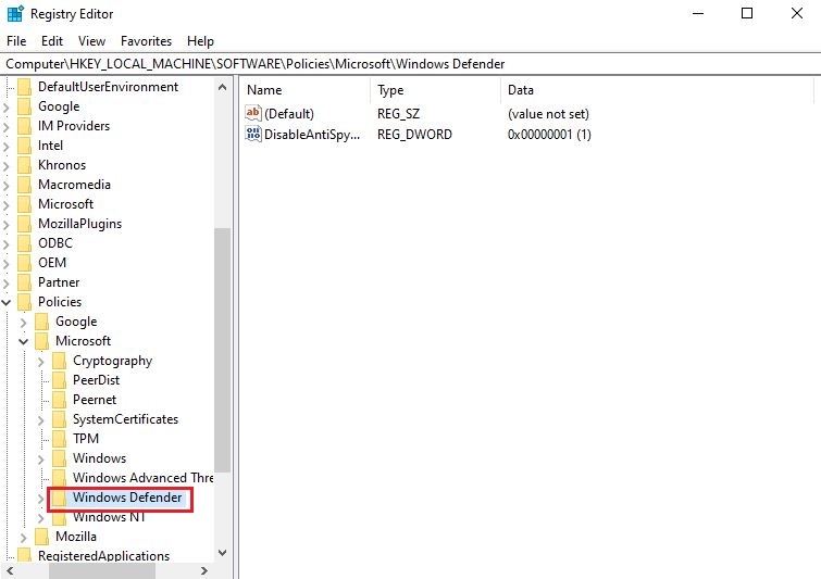 Cách bật và tắt Windows Defender Win 10 đơn giản và hiệu quả 5