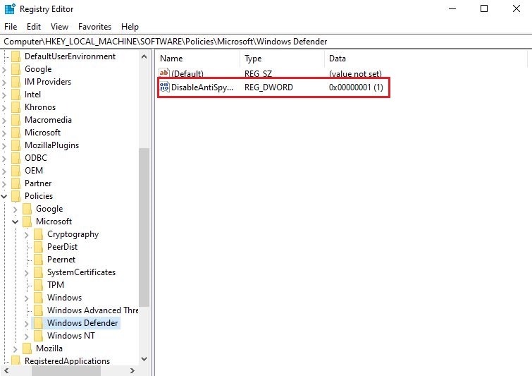 Cách bật và tắt Windows Defender Win 10 đơn giản và hiệu quả 6