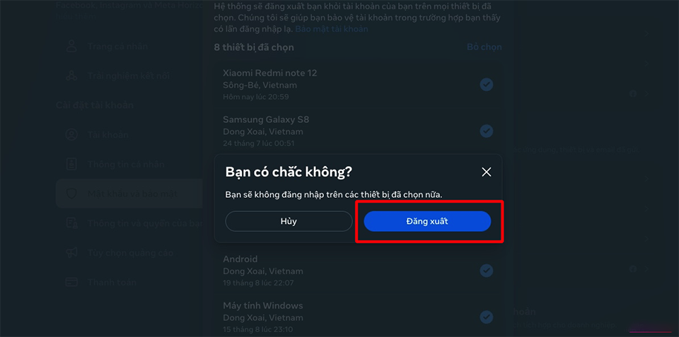 Cách thoát tài khoản Facebook từ xa trên máy tính (ảnh 8)
