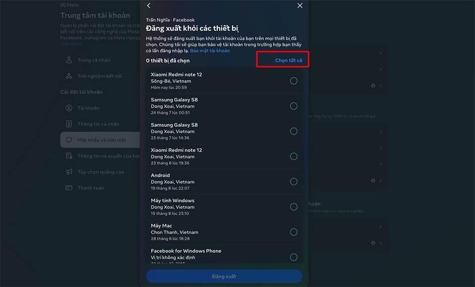 Cách thoát tài khoản Facebook từ xa trên máy tính (ảnh 7))