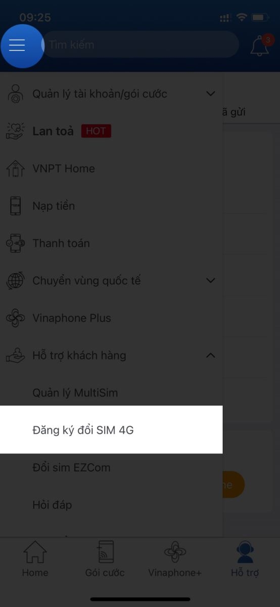 Hướng dẫn cách đổi SIM 4G Vinaphone