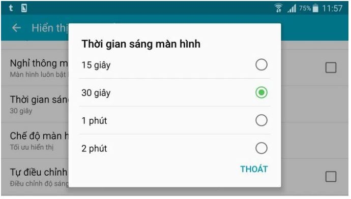 Tiết kiệm pin cho Android 3