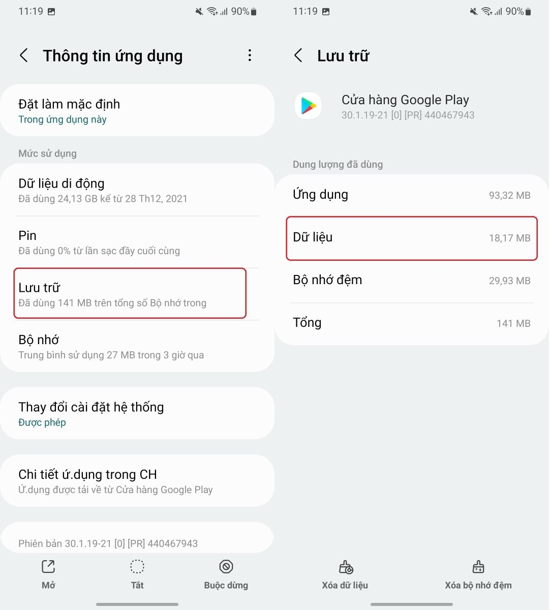 Cách sửa lỗi CH Play không tải được ứng dụng 2