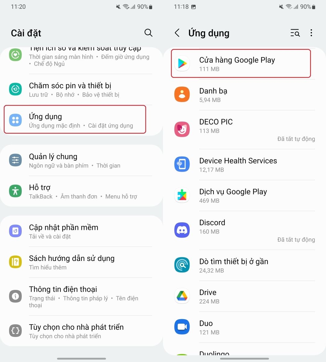 Cách sửa lỗi CH Play không tải được ứng dụng 5