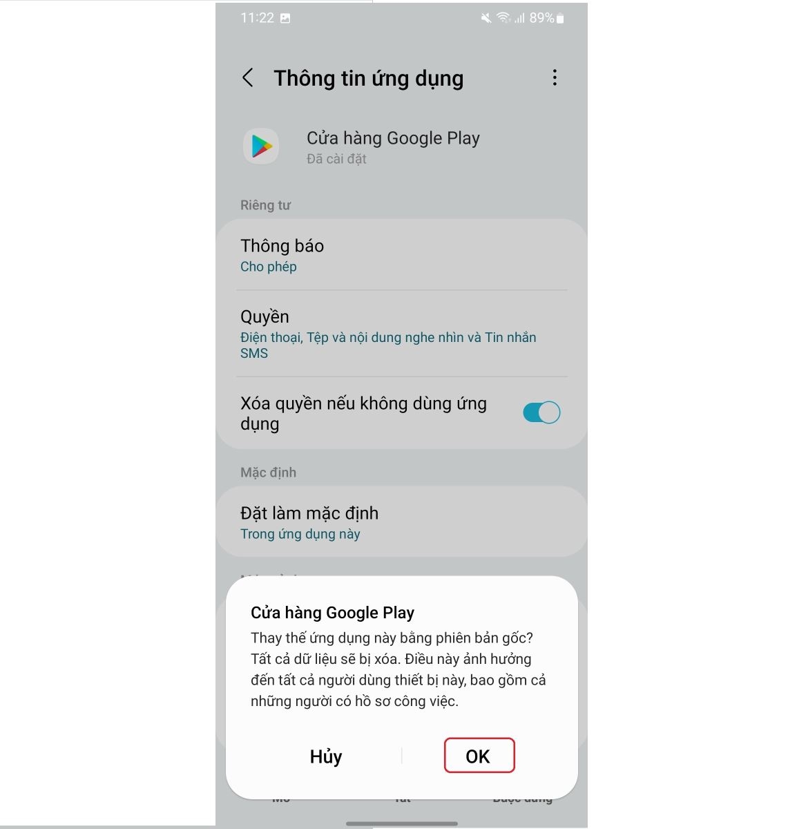 Cách sửa lỗi CH Play không tải được ứng dụng 6