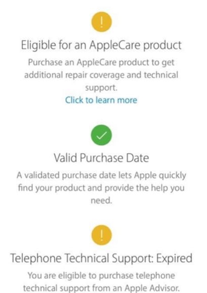Cách check bảo hành Apple trên trang chủ của hãng 2