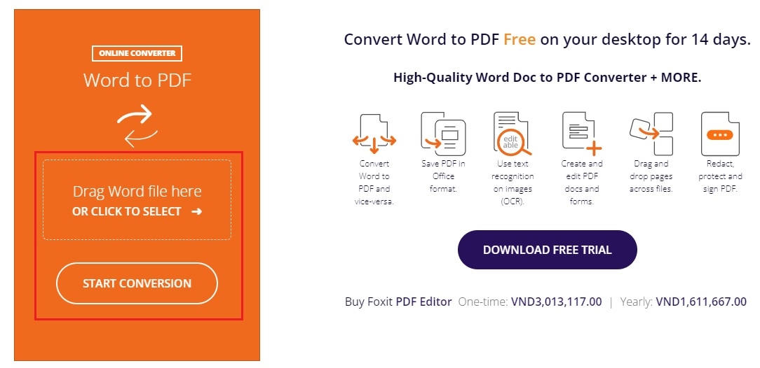 Chuyển Word sang PDF