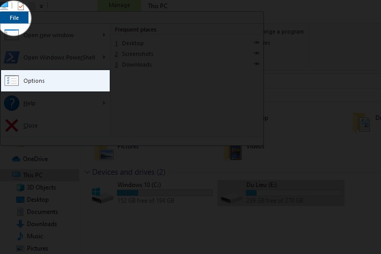 Cách hiện file ẩn trong USB 2