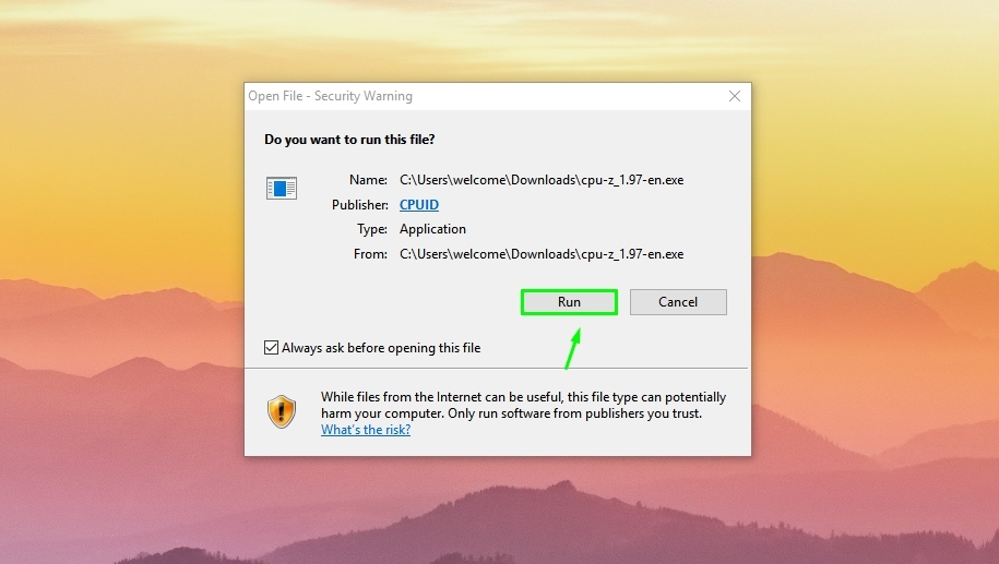 cách sử dụng phần mềm CPU-Z 1