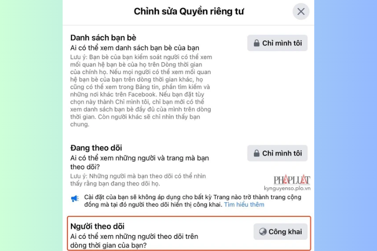 Cách xem người theo dõi mình trên Facebook