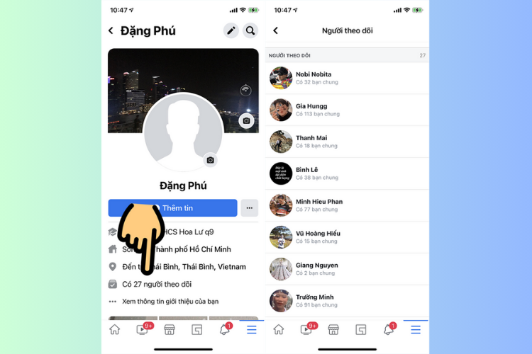 Cách xem người theo dõi mình trên Facebook