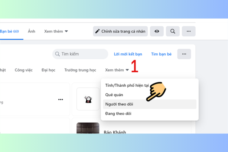Cách xem người theo dõi mình trên Facebook