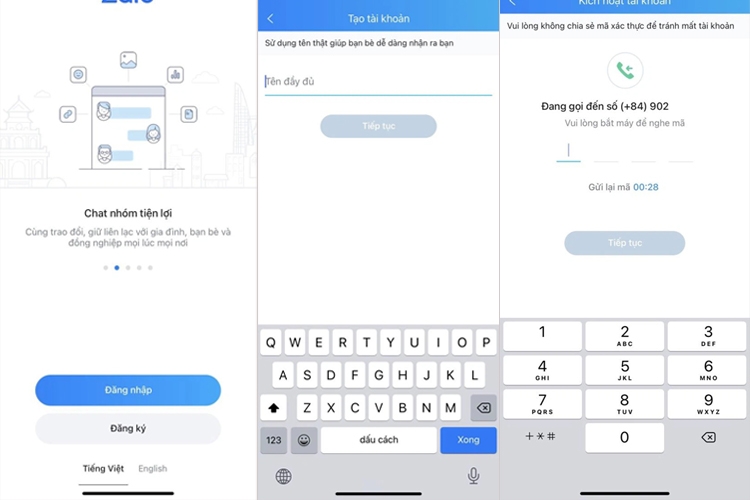Cách đăng ký để đăng nhập Zalo web online