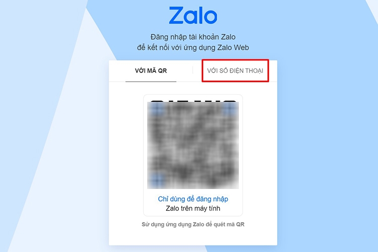Zalo web - Đăng nhập trên Google Chrome bằng máy tính 1