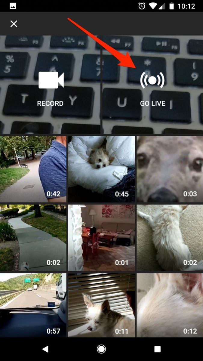Live Stream YouTube trên điện thoại