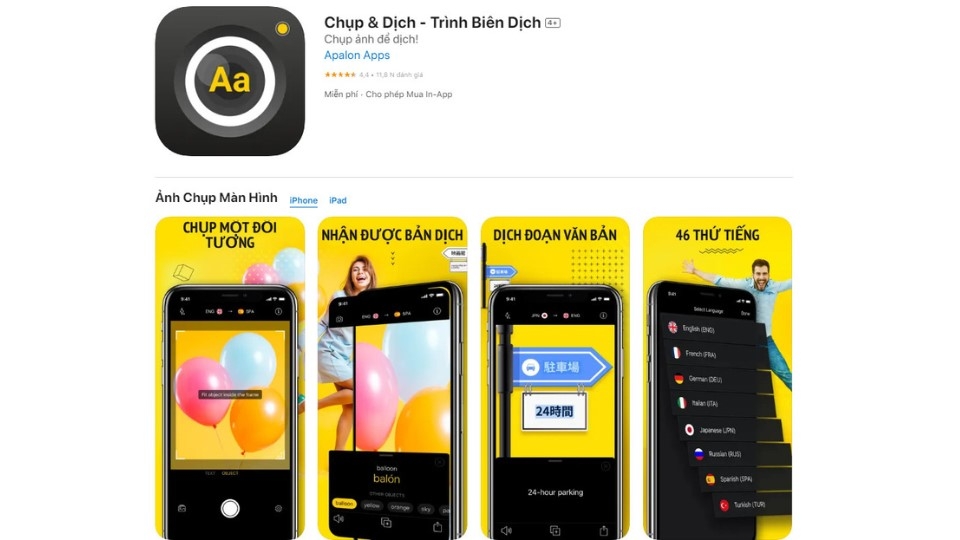 Chụp & Dịch - Trình Biên Dịch