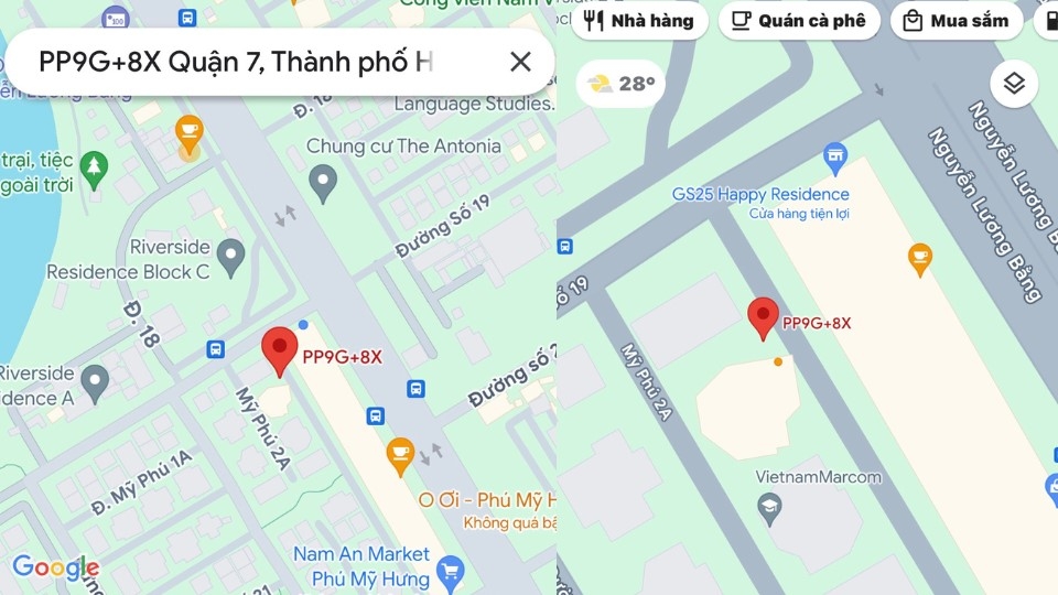 Bước 2: Để định vị chính xác vị trí thuê bao, hệ thống sử dụng công cụ định vị địa lý tiên tiến và cho phép dán tọa độ trực tiếp vào Google Maps.