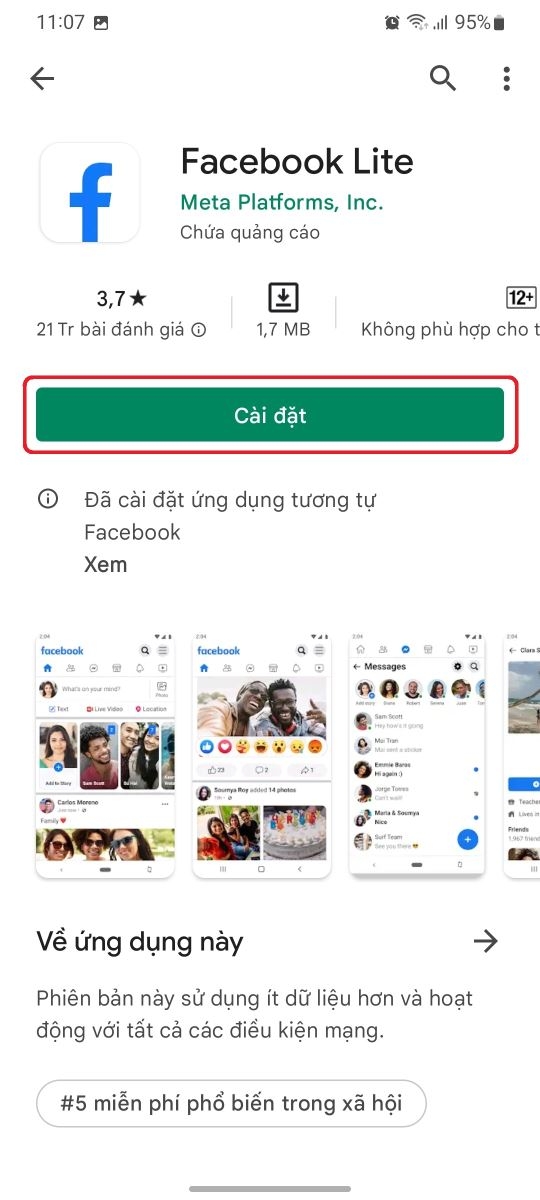 Cách tải Fb 3