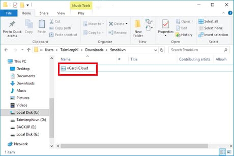 Lấy danh bạ từ iCloud 9