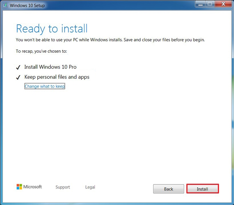 update win 7 lên win 10 64bit