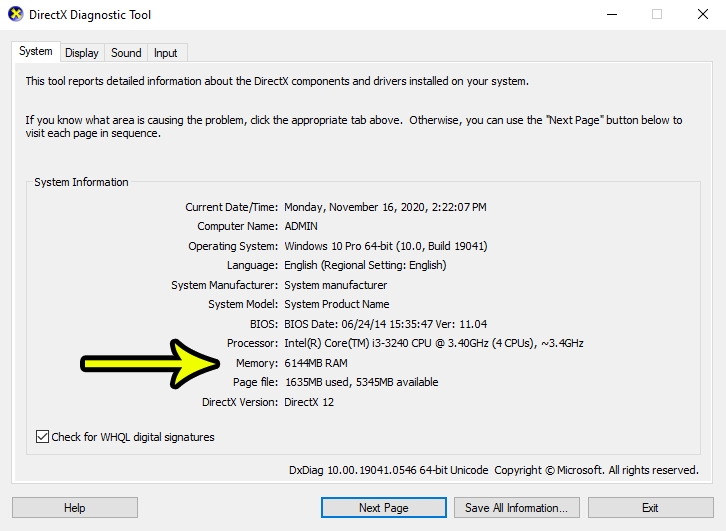 Cách kiểm tra RAM máy tính Windows 3