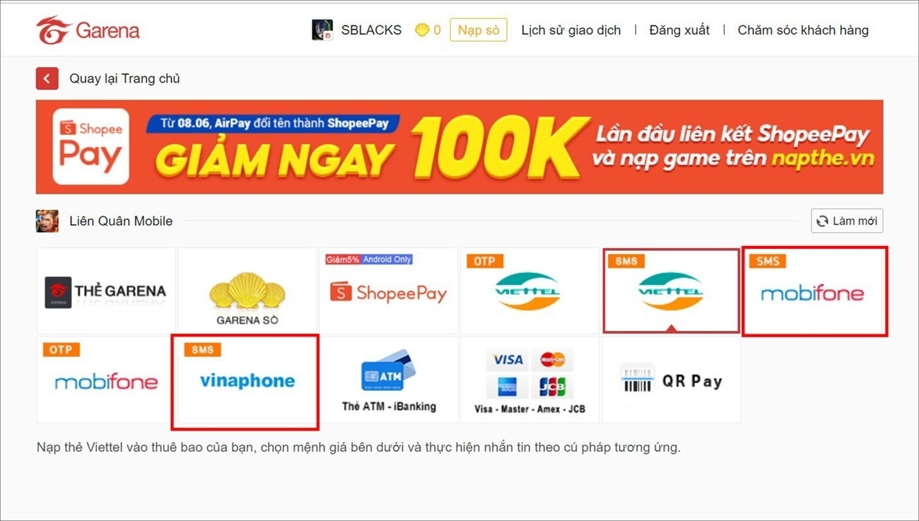 Hướng Dẫn Nạp Thẻ Liên Quân Đơn Giản, Nhanh Chóng và An Toàn