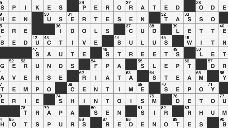 NYTimes - Crossword