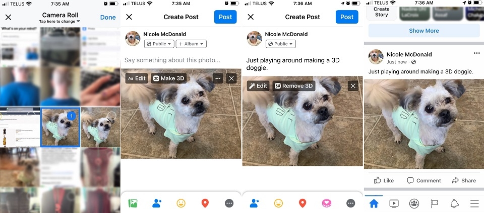 Hướng dẫn thực hiện cách tải ảnh 3D Facebook