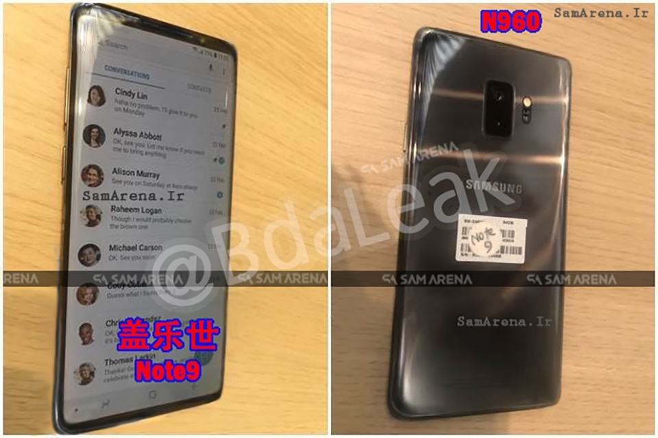 Galaxy Note 9 lộ ảnh thực tế (ảnh 1)