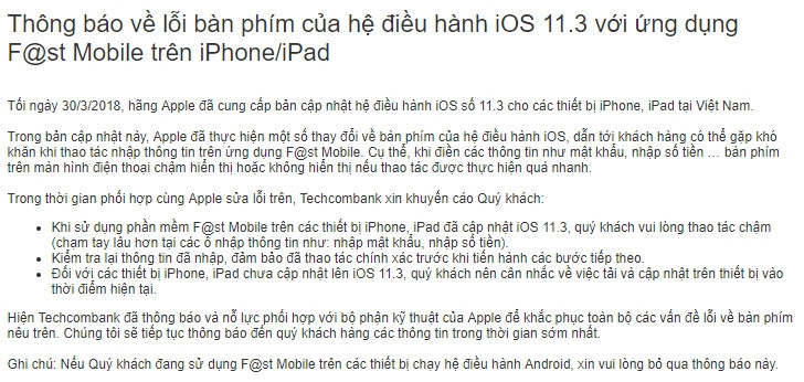 Xuất hiện lỗi bàn phím trên phiên bản iOS 11.3 (Ảnh 2)